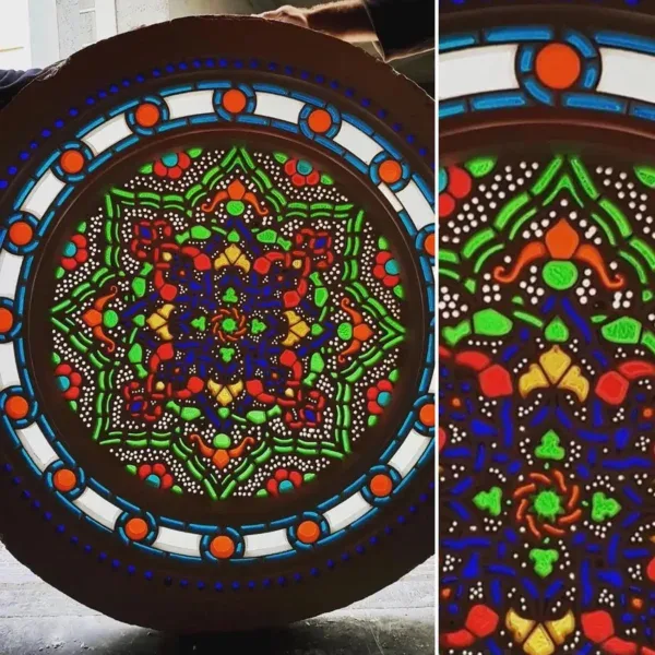 Custom Stained Glass Mosque Window – SGW-02