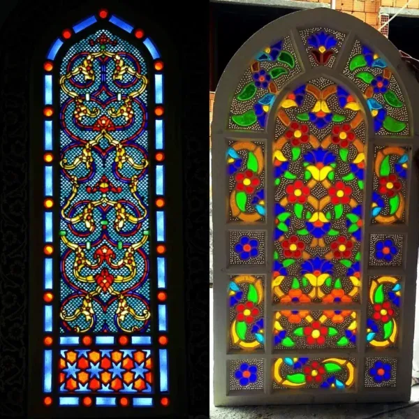 Custom Stained Glass Mosque Window – SGW-04