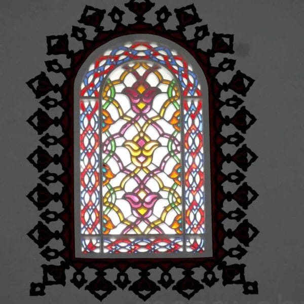 Custom Stained Glass Mosque Window – SGW-14