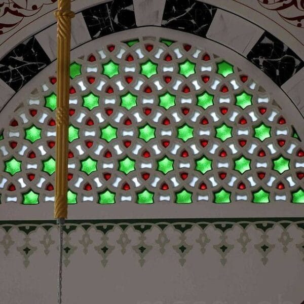 Custom Stained Glass Mosque Window – SGW-15