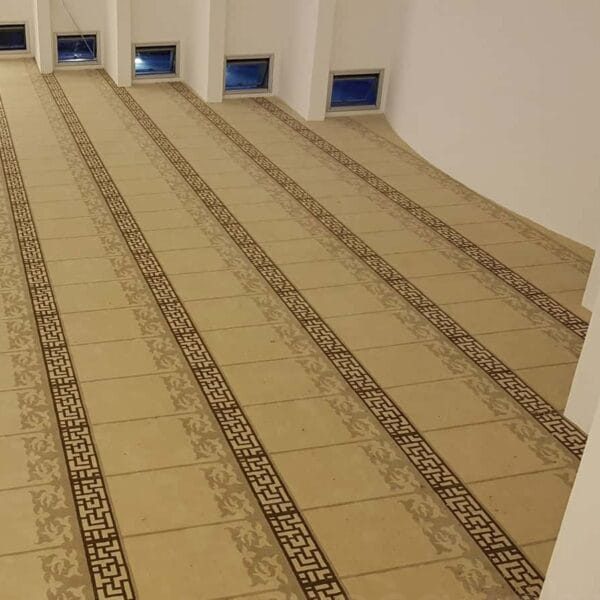 Natural Prayer-Row Mosque Carpet – PMC-16