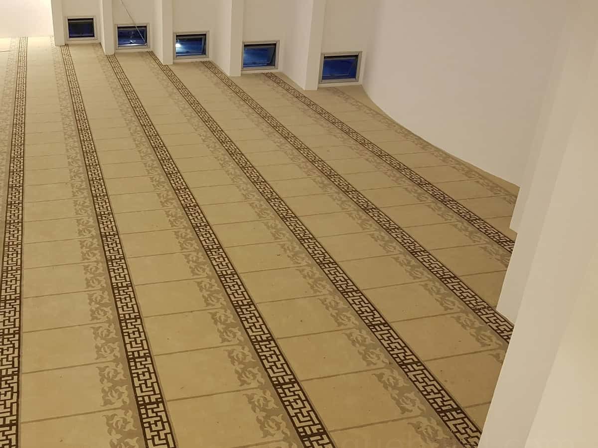Natural Prayer-Row Mosque Carpet – PMC-16