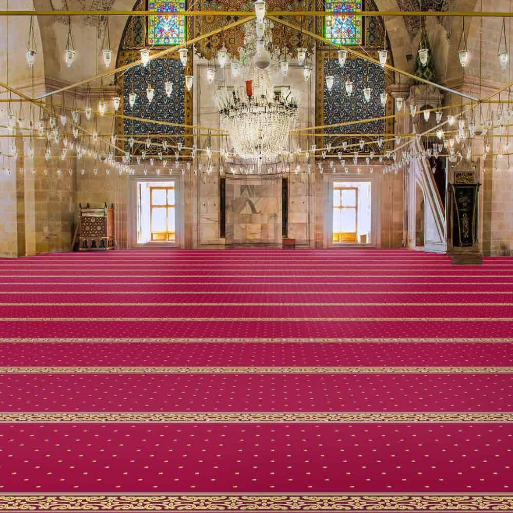 Tapis de mosquée à rangées de prière – modèle PMC-10