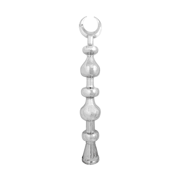 Chrome Mosque Minaret Finial – Detail View 1