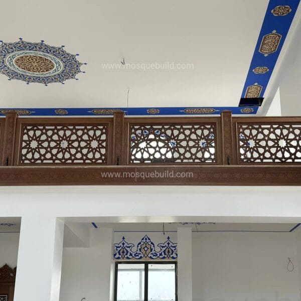 Wooden Mosque Muezzin Platform – WMP-09 – detail view 3