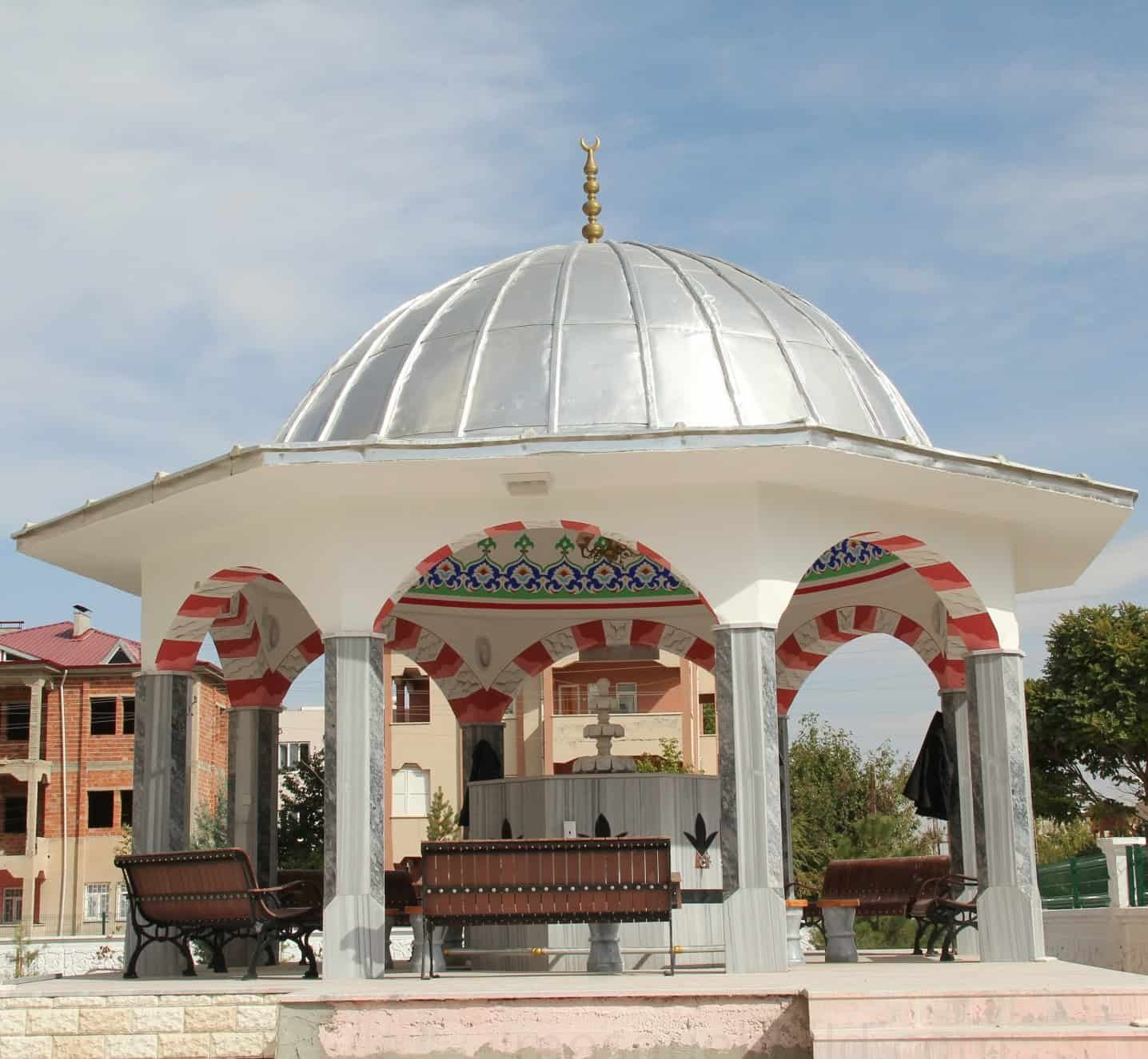 Custom Mosque Ablution Fountain – MAF-07 | MosqueBuild на заказ Фонтан омовения для мечети – модель MAF-07