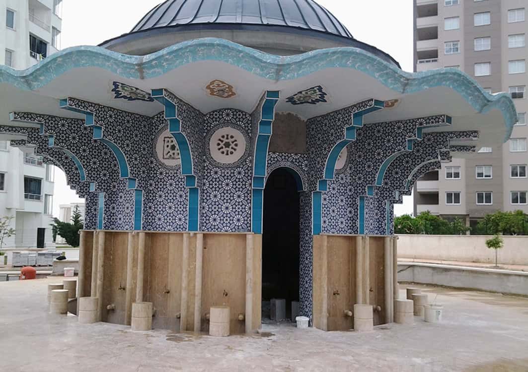 Custom Mosque Ablution Fountain – MAF-12 | MosqueBuild وحدة وضوء للمسجد مخصص – موديل MAF-12