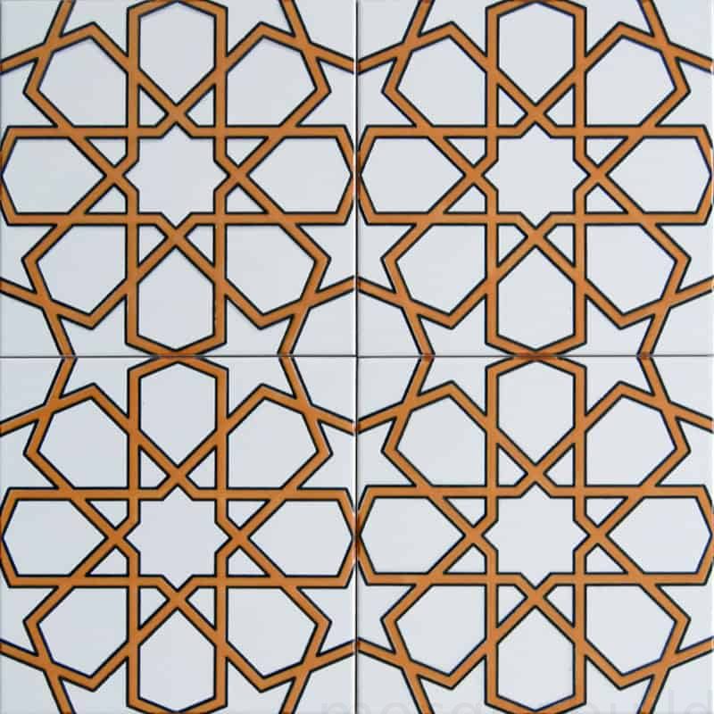 Traditional Islamic Mosque Tile – MT-02 | MosqueBuild geleneksel İslami Cami Çinisi – Model MT-02