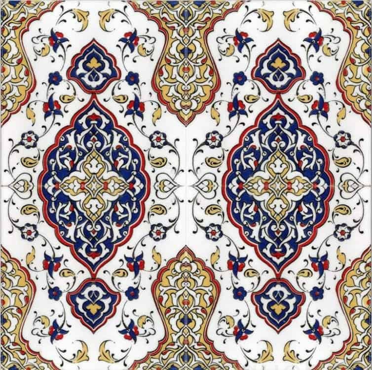 Traditional Islamic Mosque Tile – MT-22 | MosqueBuild Carreau islamique pour mosquée traditionnel – modèle MT-22