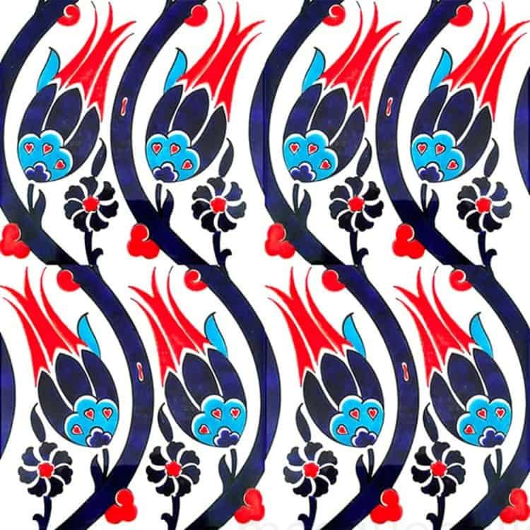 Traditional Islamic Mosque Tile – MT-27 | MosqueBuild geleneksel İslami Cami Çinisi – Model MT-27