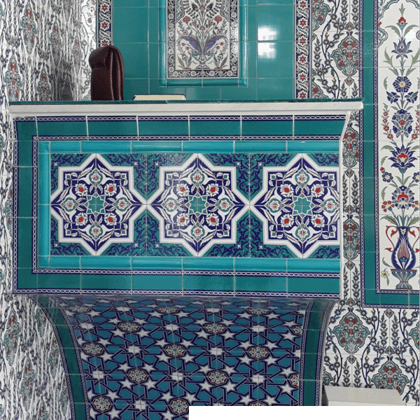 Ottoman-Style Tile Mosque Preacher Dais