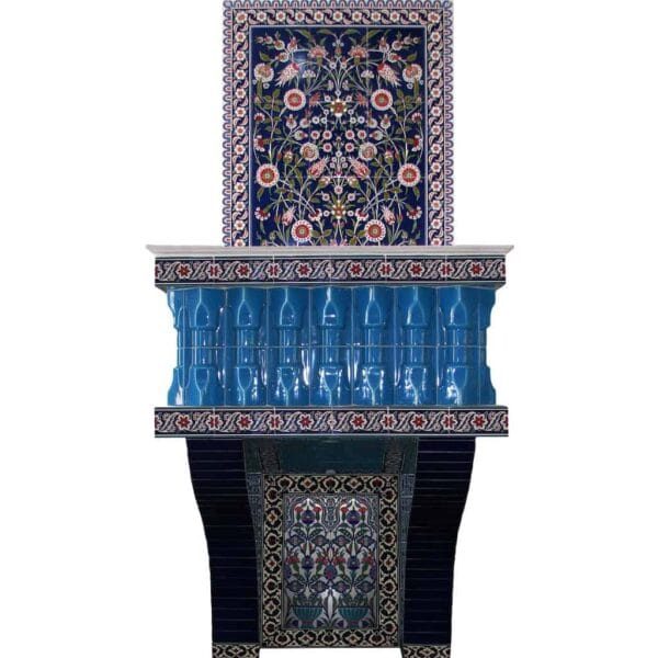 منصة واعظ مسجد مكسوة بالبلاط – موديل TDS-0007