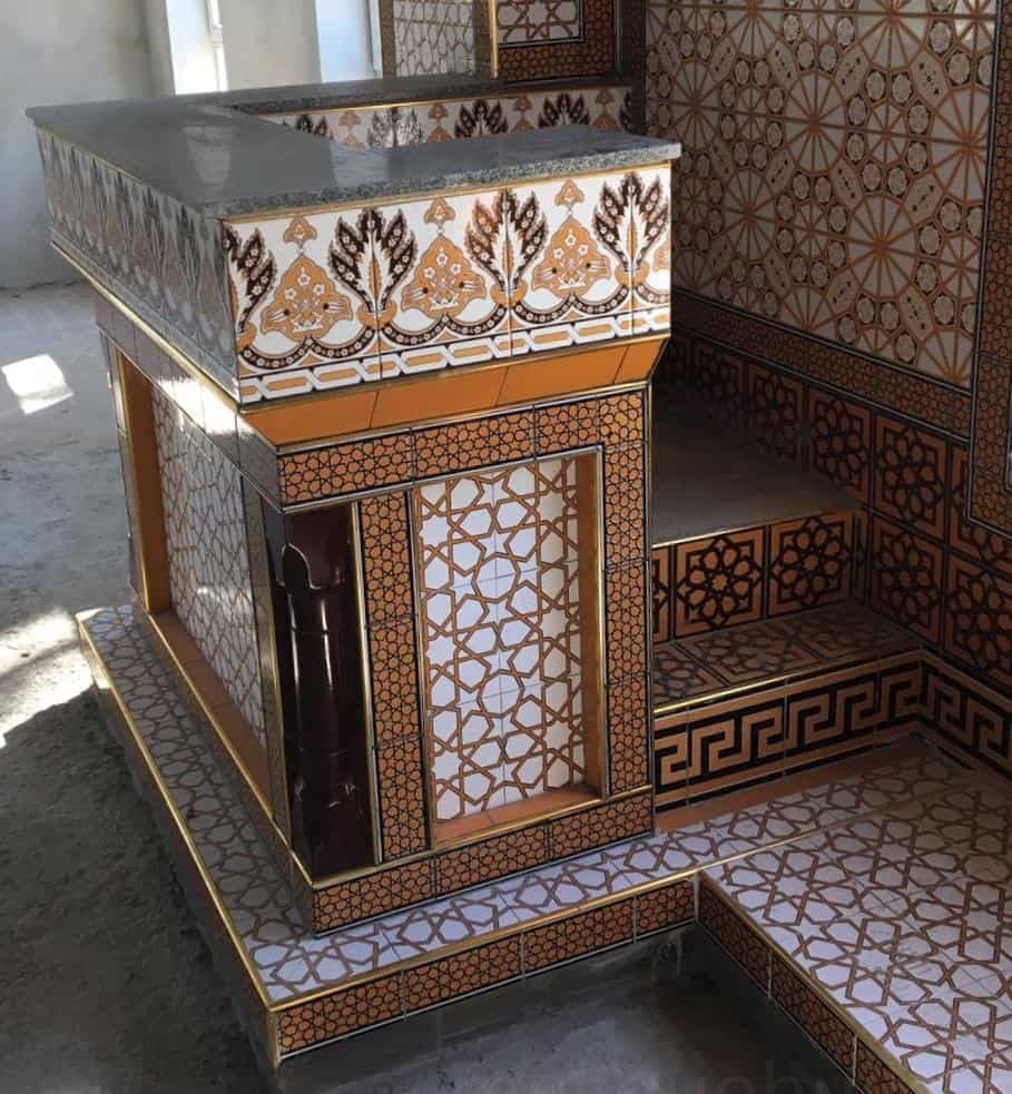 Tile Mosque Preacher Dais – TD-09 | MosqueBuild Кафедра проповедника из плитки – модель TD-09