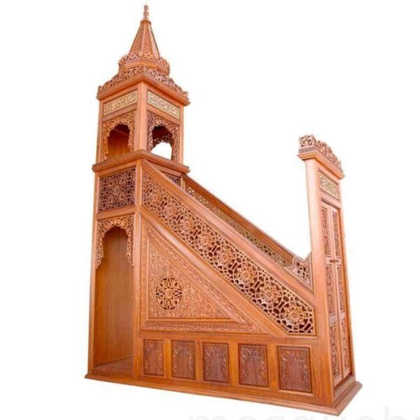 Wooden Mosque Minbar – WP-11 – detail view 4