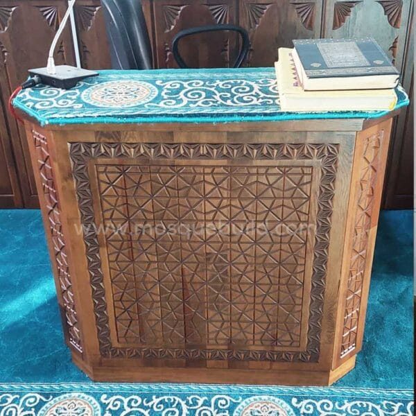 Wooden Mosque Preacher Dais – Model WDS-0008 – detail view 3