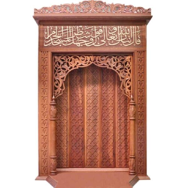 Home Prayer Room Mihrab – WA-08 – custom wooden mosque mihrab