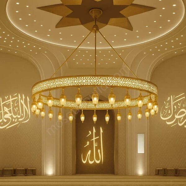 Custom Mosque Chandelier – Model CH-0022 – Detail View 3