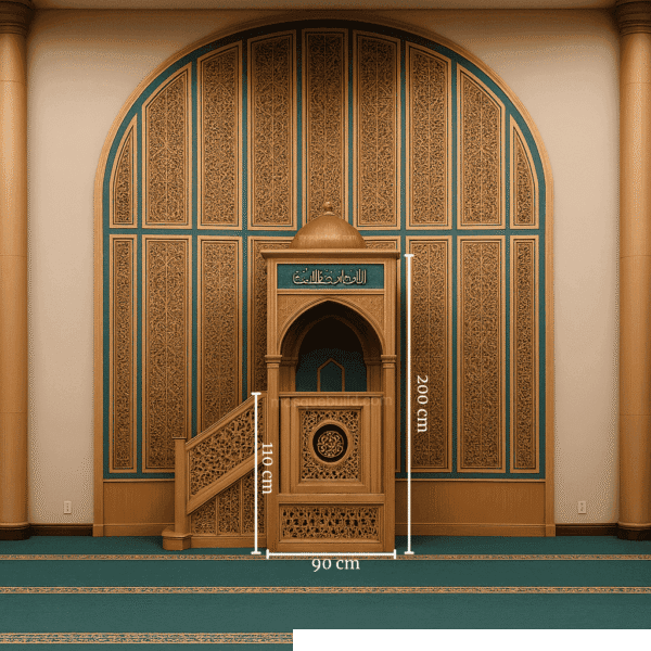 Деревянный минбар для мечети – модель WMN-0006