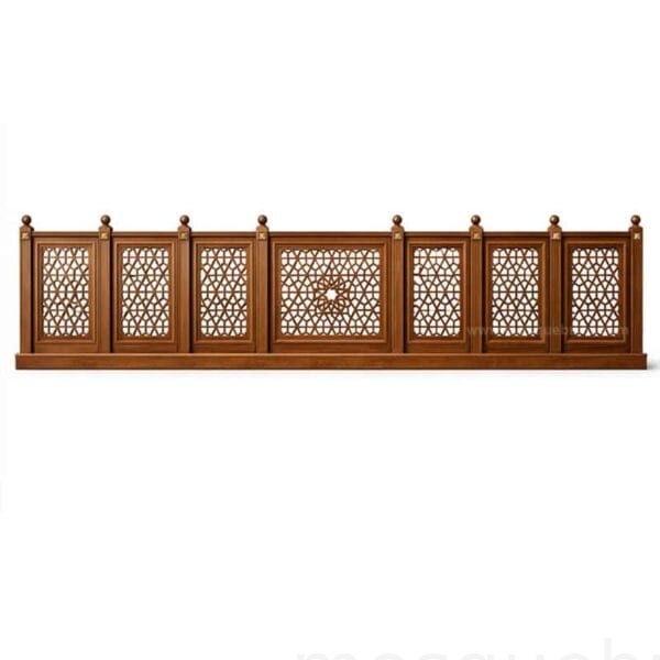 Custom Wooden Mosque Wall Cladding – Model MWC-0001 – custom wooden mosque mihrab