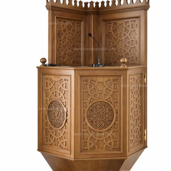 Wooden Mosque Minbar – Model WMN-0007