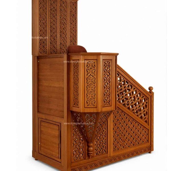 Modern Wooden Mosque Preacher Dais – Model WDS-0010