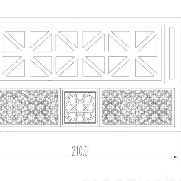 Wooden Mosque Muezzin Platform – detail view 2