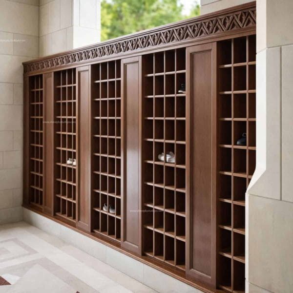 Wooden Mosque Shoe Rack – Model SR-0001