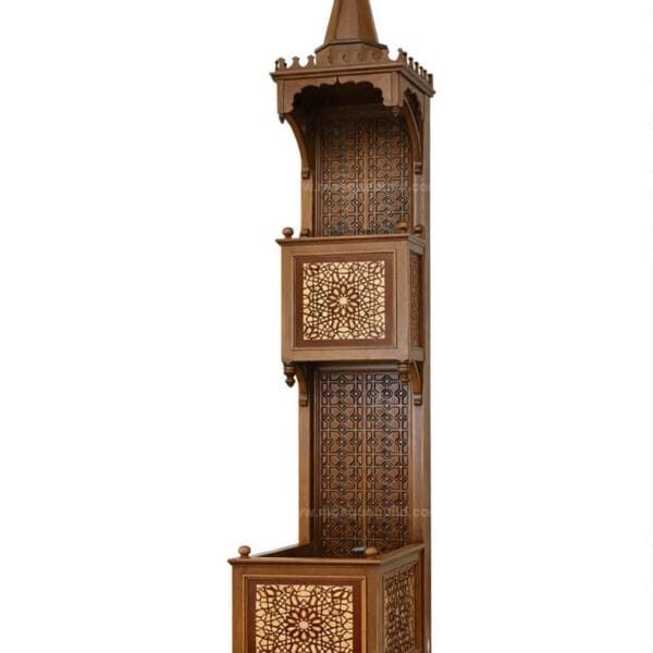 Modern Wooden Mosque Minbar