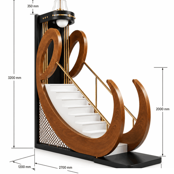 Handmade Wooden Imam Pulpit – detail view 2