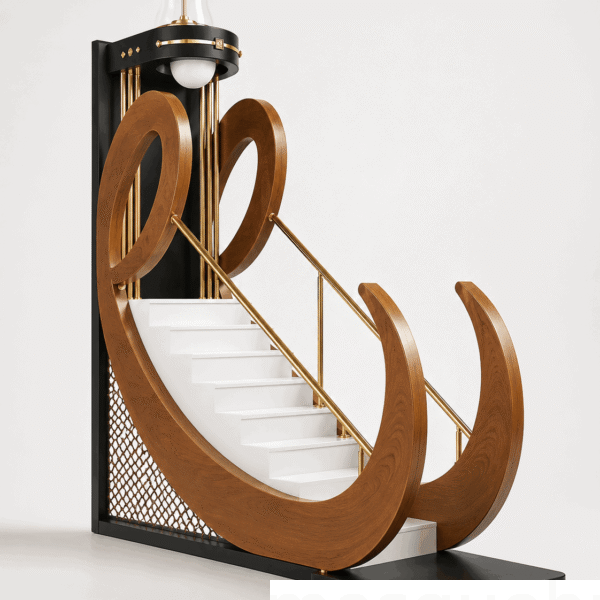 Handmade Wooden Imam Pulpit – detail view 4