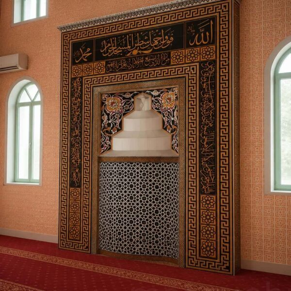 Çini Kaplı Cami Mihrabı – Model TA-08 – Detay Görünümü 1
