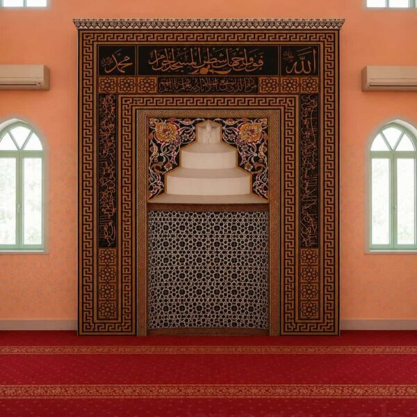 Çini Kaplı Cami Mihrabı – Model TA-08 – Detay Görünümü 4