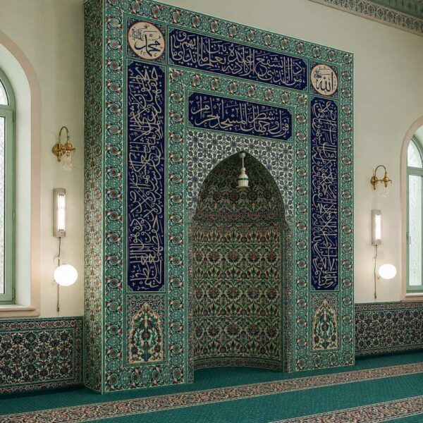 Çini Kaplı Cami Mihrabı – Model TA-07 – Detay Görünümü 3