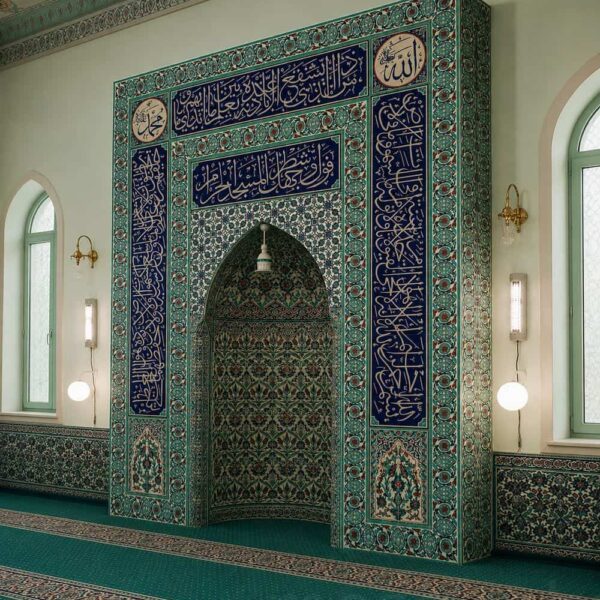 Çini Kaplı Cami Mihrabı – Model TA-07 – Detay Görünümü 4