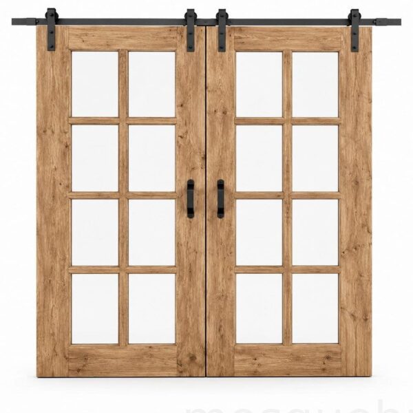 Oak Wooden Mosque Door – Model WDR-0016 – custom handcrafted kundekari mosque door