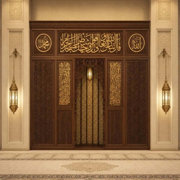 Holz-Mihrab für Moscheen – WA-04 – Detailansicht 1
