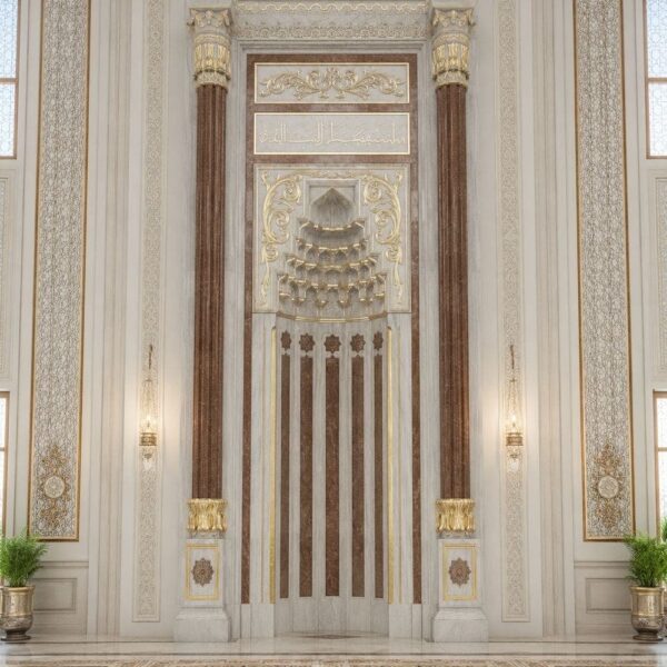 Marmor-Mihrab für Moscheen – Modell MA-05 – Detailansicht 1