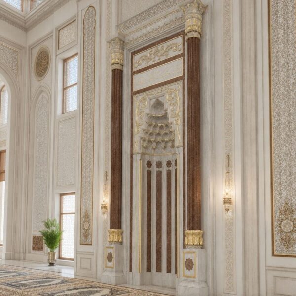 Marmor-Mihrab für Moscheen – Modell MA-05 – Detailansicht 2