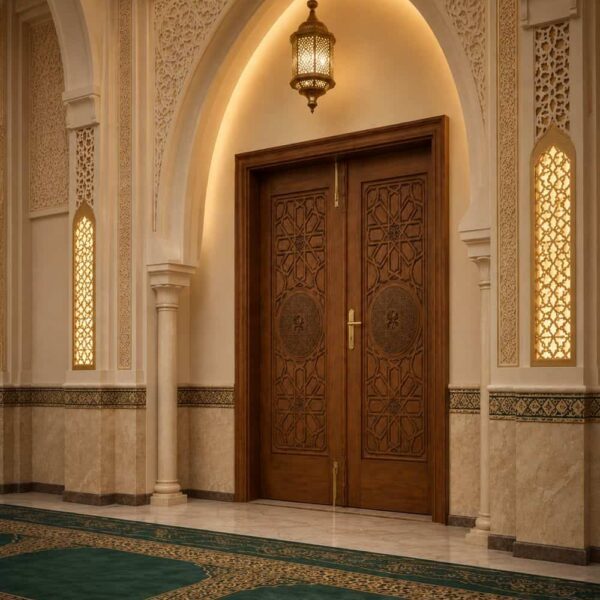 Metal Mosque Entrance Door – DOOR-06 – Model MDR-DOOR06-2 – Detail View 2