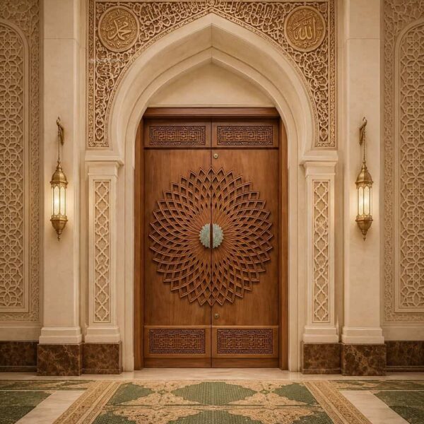 Metal Mosque Entrance Door – DOOR-02 – Detail View 1