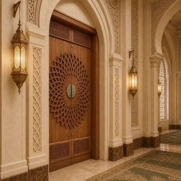 Metal Mosque Entrance Door – DOOR-02 – Detail View 3