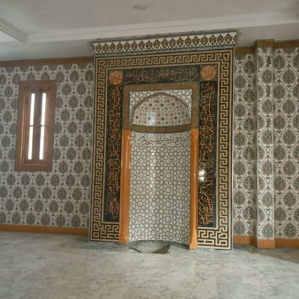 Mihrab de mosquée en carreaux décoratifs – modèle TA-11 – Vue détaillée 5