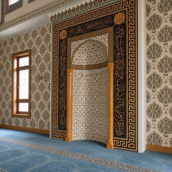 Mihrab de mosquée en carreaux décoratifs – modèle TA-11 – Vue détaillée 6