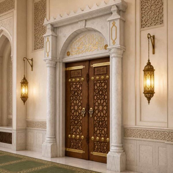 Kündekâri Ahşap Cami Kapısı – Model KWD11 – Detay Görünümü 4