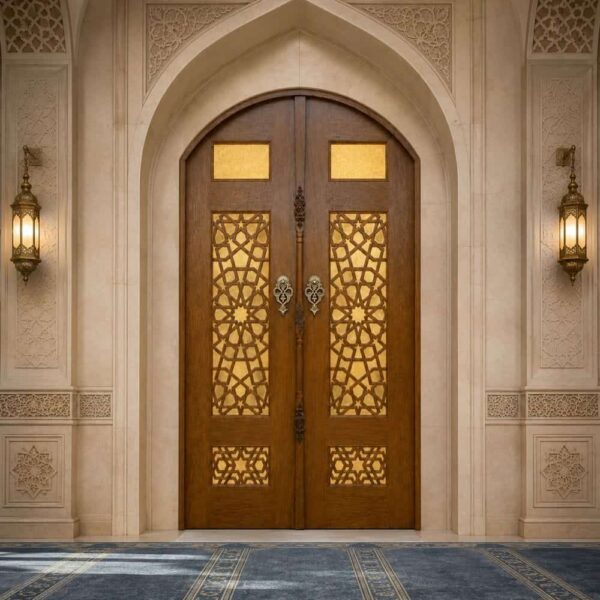 Kündekâri Ahşap Cami Kapısı – Model KWD13 – Detay Görünümü 4