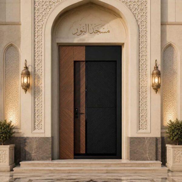 Metal Mosque Entrance Door – Model MDR-0009 – Detail View 1