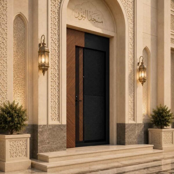 Metal Mosque Entrance Door – Model MDR-0009 – Detail View 2