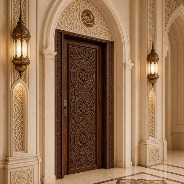 Ahşap Cami Kapısı – Model WCD-11 – Detay Görünümü 3