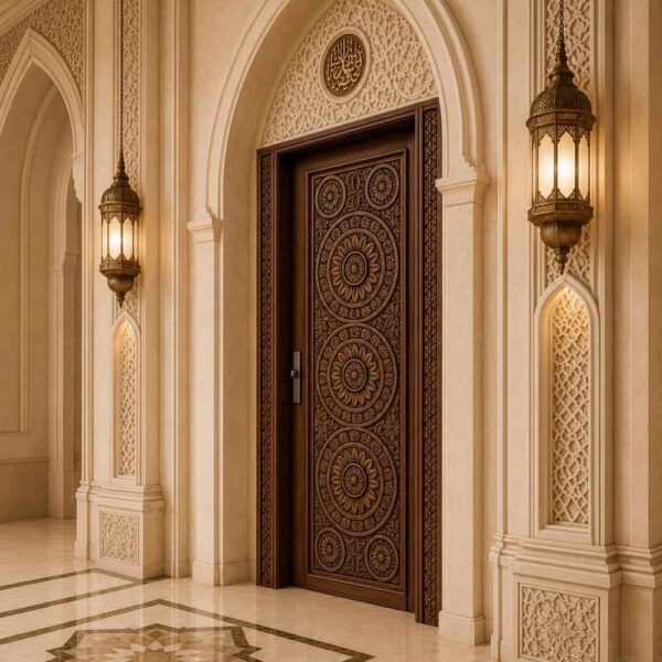 Ahşap Cami Kapısı – Model WCD-11 – Detay Görünümü 4