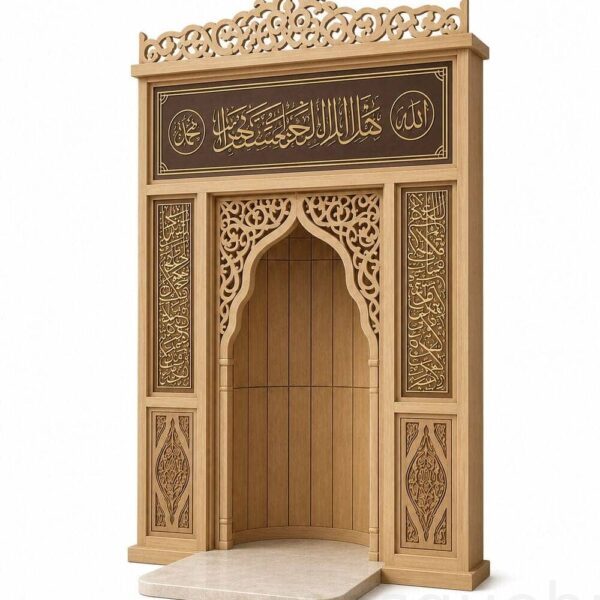 Wooden Mosque Mihrab – Model WMH-0010